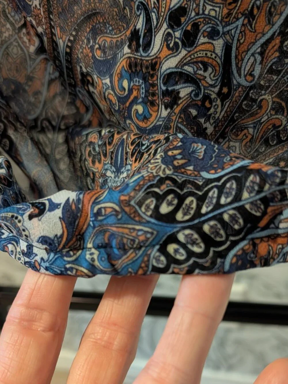 Melanie Lyne Paisley Cross-Over Blouse | Size 8 | NWT - Picture 8 of 12